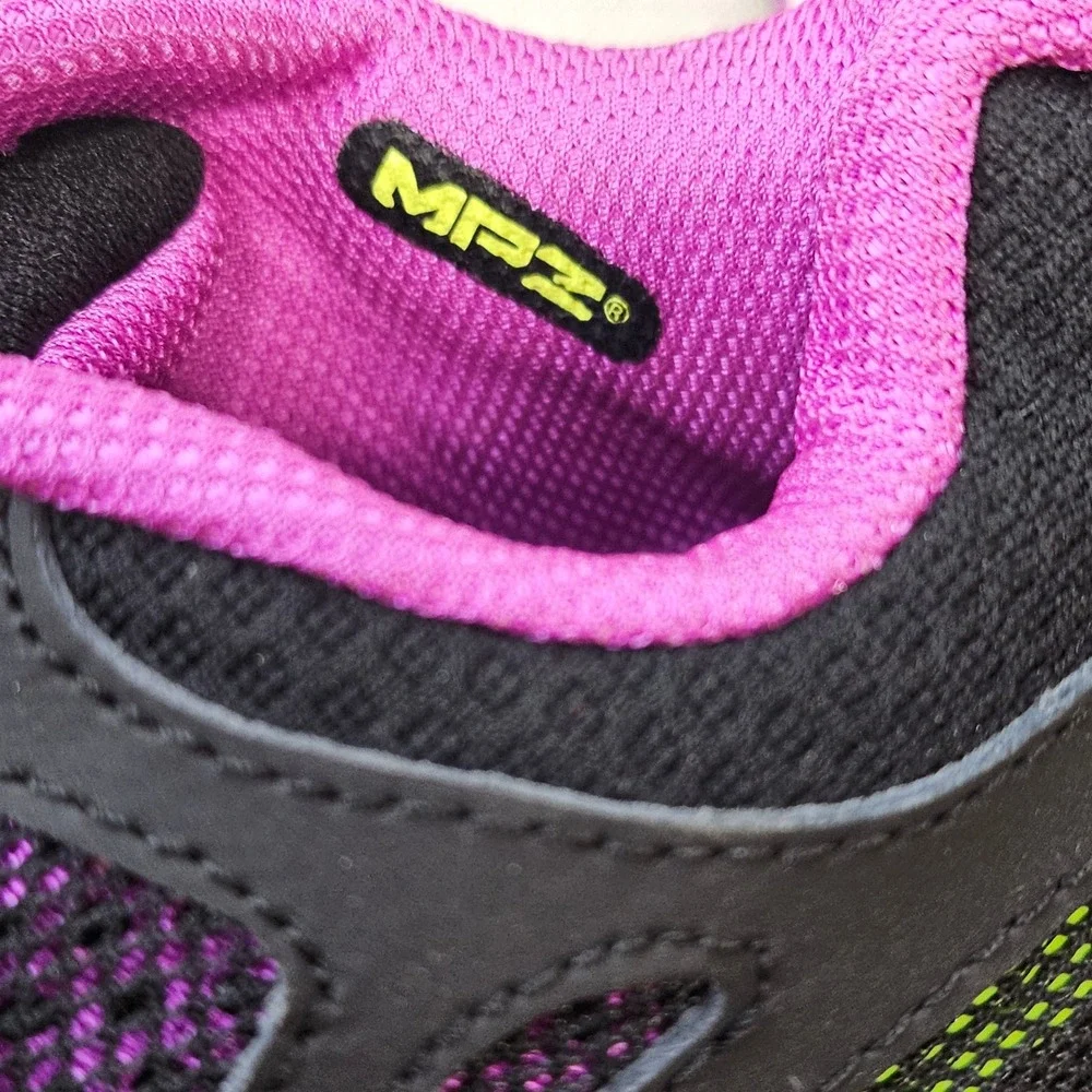 Under Armour Micro G Running Shoes Youth 4.5Y Purple Black Neon Green‎ 1241824